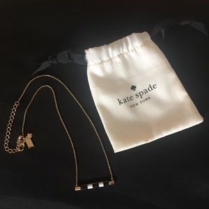 Kate Spade Necklace (Black & White Bar Necklace)